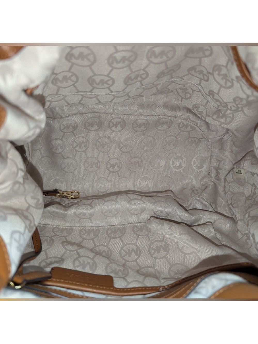 Michael Kors Yellow Marina Large Canvas Drawstring Tote - Picture 16 of 16